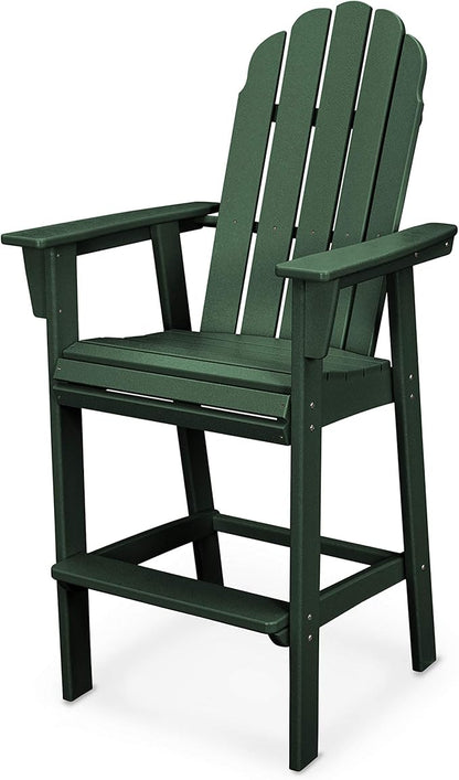 POLYWOOD® Vineyard Bar Chair, Green