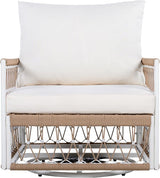 Christopher Knight Home Fiora 360° Swivel Patio Chairs Set of 2 with Handwoven Rope - Photo 7