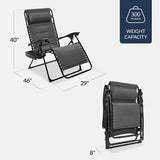 Best Choice Products Oversized Padded Zero Gravity Chair, Folding Outdoor Patio Recliner - Photo 2