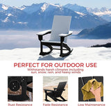 Costaelm Outdoor Adirondack Chair, All Weather Resistant Lawn Chairs Balcony Chair and Fire Pit Chairs - Photo 7
