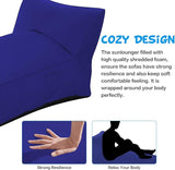 Outdoor Chaise Lounge Chair, Sunbed UV Resistant Sofa Couch Patio Furniture Waterproof Outside Sunlounge Reclining - Photo 3
