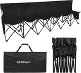 G GOOD GAIN Portable Soccer Bench - Team Bench Soccer 6 Seats with Bag, Sideline Folding Bench - Photo 1
