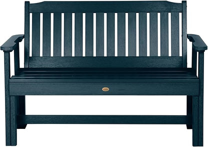 Sequoia Professional Commercial Grade Exeter Garden Bench, 4ft, Federal Blue