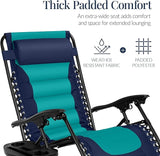 Best Choice Products Oversized Padded Zero Gravity Chair, Folding Outdoor Patio Recliner - Photo 5