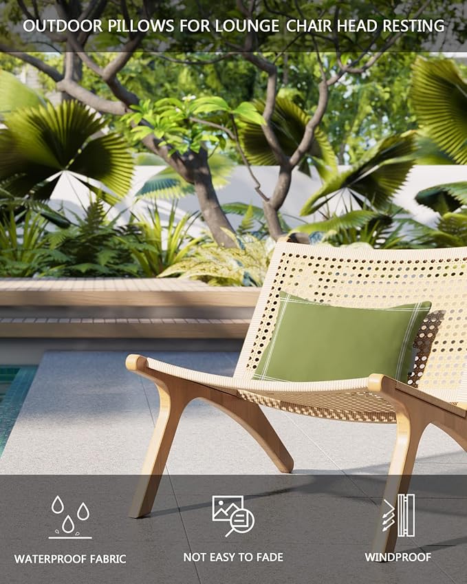 T&H XHome Outdoor Pillow for Chaise Lounge Chair - Photo 4