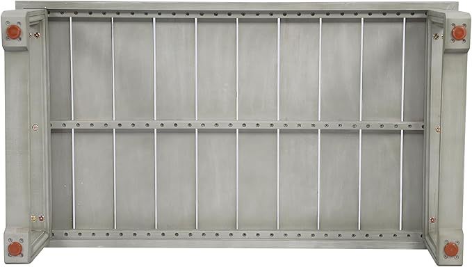 Christopher Knight Home Westchester Rectangular Outdoor Coffee Table, Slat Panel Side Table, Acacia Wood Side Desk for Backyard Balcony Garden, Weather Resistant Patio Tea Table, Light Grey