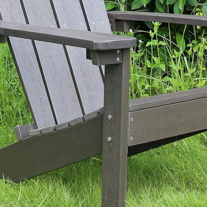 northbeam Lakeside Faux Wood Adirondack Chair, Espresso