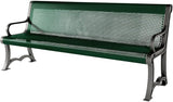 COATEDOUTDOORFURNITURE Coated Outdoor Furniture Heavy-Duty Outdoor Bench Thermoplastic Coated, Punched Steel - Photo 1