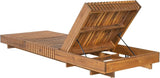 Christopher Knight Home Habery Acacia Wood Chaise Lounge with Cushion - Photo 8