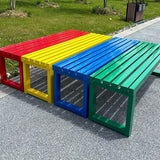 Outdoor Bench, Garden Bench, Stable Metal Legs, 2 Seater Patio Benches 880lb Capacity - Photo 6