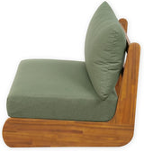 Christopher Knight Home Poppy Outdoor Club Chair with Water Resistant, Acacia Wood Lounge Chair Outdoor - Photo 5