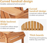 PayLessHere Adirondack Chairs, Weather Resistant Patio Chairs with Pinewood Wooden Textured for Patio Lawn Garden - Photo 7