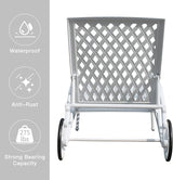 Chaise Lounges Outdoor - Lounge Chairs for Outside Set of 2 Pool Tanning Chair Adjustable Patio Reclining Cast Aluminum - Photo 5