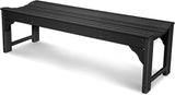 POLYWOOD® Traditional Garden Bench, Black - Photo 1