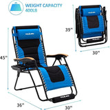 Amopatio Oversized Padded Zero Gravity Chair with Cup Holder - Photo 2