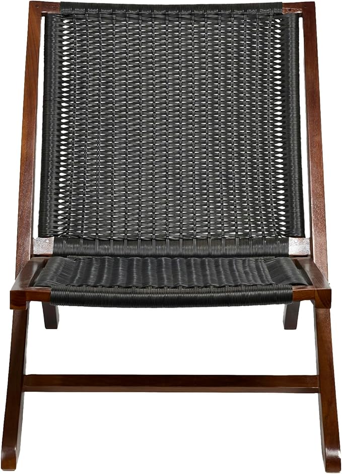 TeakCraft Teak Rattan Lounge Chair – Foldable - Photo 9