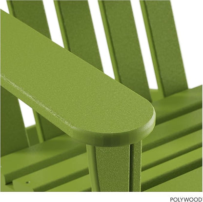 POLYWOOD AD4030LI Classic Outdoor Adirondack Chair, Lime