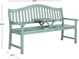 SAFAVIEH Outdoor Collection Mischa Natural Brown Bench - Photo 2