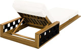 Merax Acacia Wood Patio Chaise Lounge Set of 2, Outdoor Reclining Chairs with 4-Position Adjustable Backrest - Photo 6