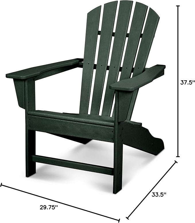 POLYWOOD® Shore Line Adirondack Chair, Green