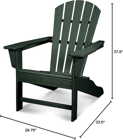 POLYWOOD® Shore Line Adirondack Chair, Green