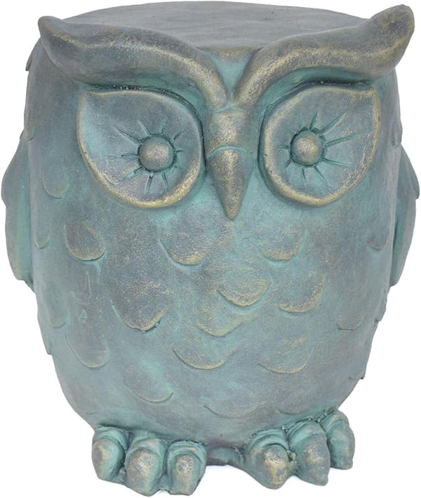 OWL Garden Stool, Plant Stool or OWL Table for Garden, Front Porch, Patio, Outside, Indoor, Lightweight Concrete - Photo 1