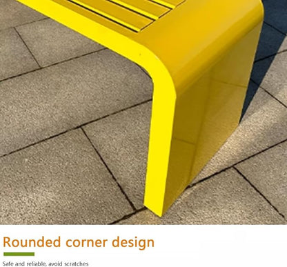 Outdoor Metal Garden Bench for Patio, Porch, and Park Seating - Durable, Weather-Resistant, Stylish Design for Backyard Relaxation and Socializing