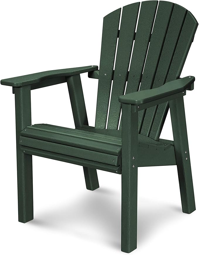 POLYWOOD SHD19GR Seashell Casual Chair, Green