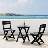 Costaelm Outdoor Patio Modern Folding Dining Chair - Photo 2