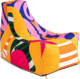 Jaxx Juniper Outdoor Bean Bag Patio Chair, Zuri Multicolor Pattern - Photo 1