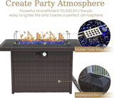 8 Piece Patio Furniture Set with Fire Pit Table - Photo 7