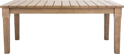 SAFAVIEH Couture Patio Martinique Natural Wood Outdoor Coffee Table