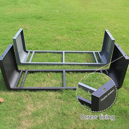 Outdoor Bench, All Weather Garden Bench, Metal Bench with Backrest, Park Patio Bench for Garden, Porch and Backyard(White,100cm/39.3in)