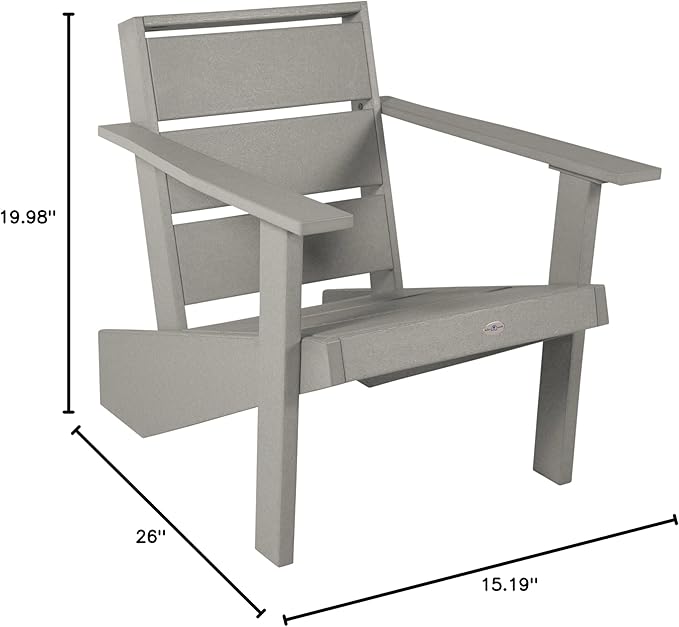 Haven Modern Adirondack Chair, Cove Gray