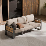 ZANDOR Aluminum Outdoor Patio Furniture - 1 Pcs 3-Seat and Coffee Table - Photo 6