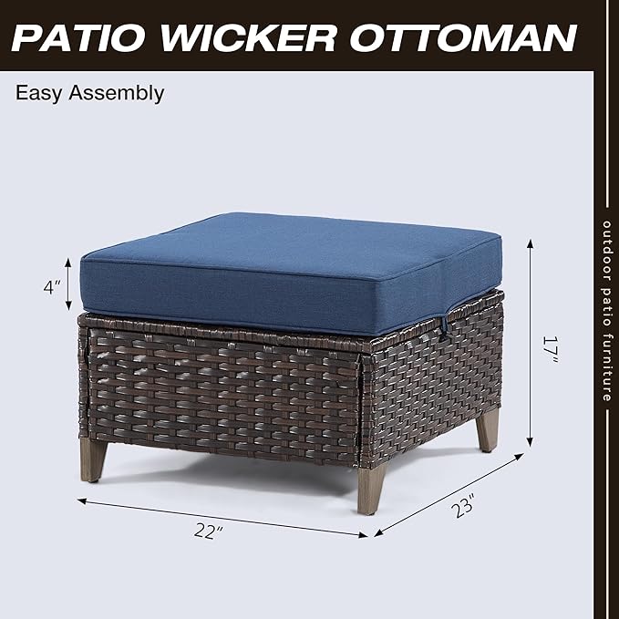 Joyside Patio Ottoman Set of 2 - Photo 2