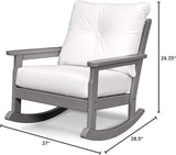 POLYWOOD Vineyard Deep Seating Rocking Chair - Photo 2