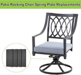 OwnMy 4 Pack Patio Rocking Chair Fiberglass Spring Plates Replacement Parts - Photo 5
