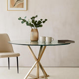24 inch Round 1/4" Thick Pencil Polished Edge Glass Table Top with 6 Bumpers - Tempered - Photo 2