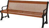 COATEDOUTDOORFURNITURE Heavy-Duty Outdoor Bench Thermoplastic Coated, Punched Steel, Commercial-Grade Garden Bench - Photo 1