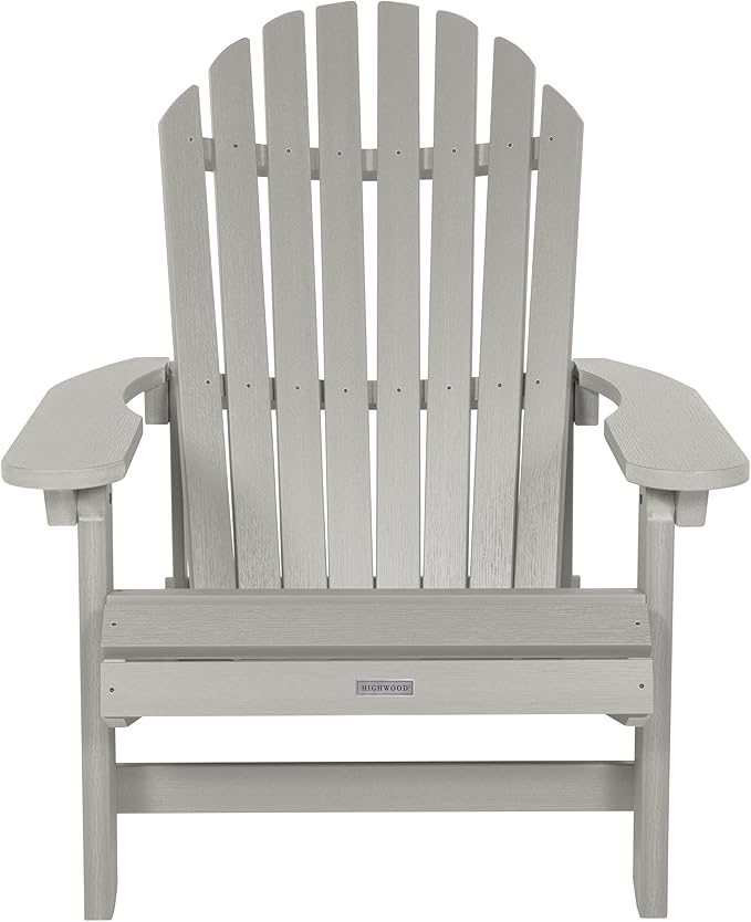 Highwood Hamilton Folding and Reclining King Size Adirondack Chair, Harbor Gray