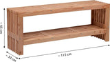 dobar® Green Label Freja 29109FSCe Garden Bench with Firewood Compartment Modern Bench with Storage Space Robust - Photo 3