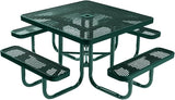 COATEDOUTDOORFURNITURE Heavy-Duty Portable Outdoor Picnic Table with Umbrella Hole - Photo 1