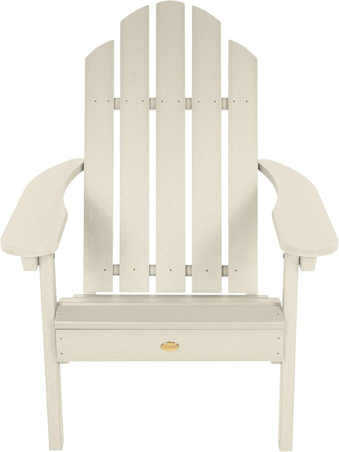 Highwood Classic Westport Adirondack Chairs, 2-Piece Set, Whitewash