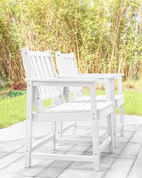 Patio Dining Chair Set of 2, HDPE Outdoor Dining Chair, Ergonomic HDPE Dining Chairs with Deep Seating - Photo 9