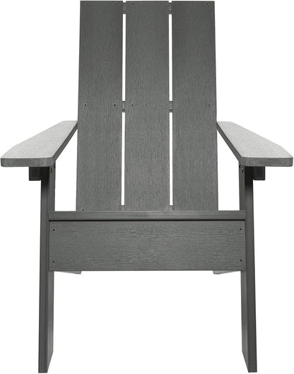 highwood Italica Modern Adirondack Chair, Coastal Teak