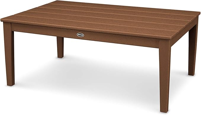 POLYWOOD® Newport 28" x 42" Coffee Table in Teak