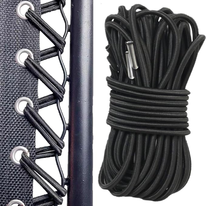 Zero Gravity Chair Cord Replacement, 4 Pack, Elastic Cord for antigravity Chair, Patio Recliner Chair, Lawn Bungee Chair, Beach Chair, Lounge Chair, Outdoor String Chair, Nylon Stretch String Cord