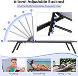 Tangkula Outdoor Adjustable Chaise Lounge Chair Set of 2 - Photo 3