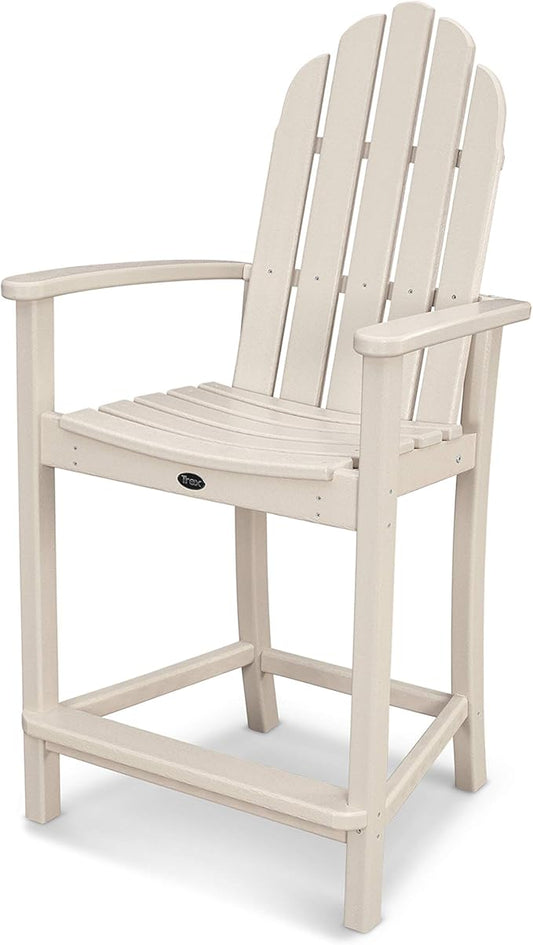 POLYWOOD Adirondack Counter Height Chair, Sand